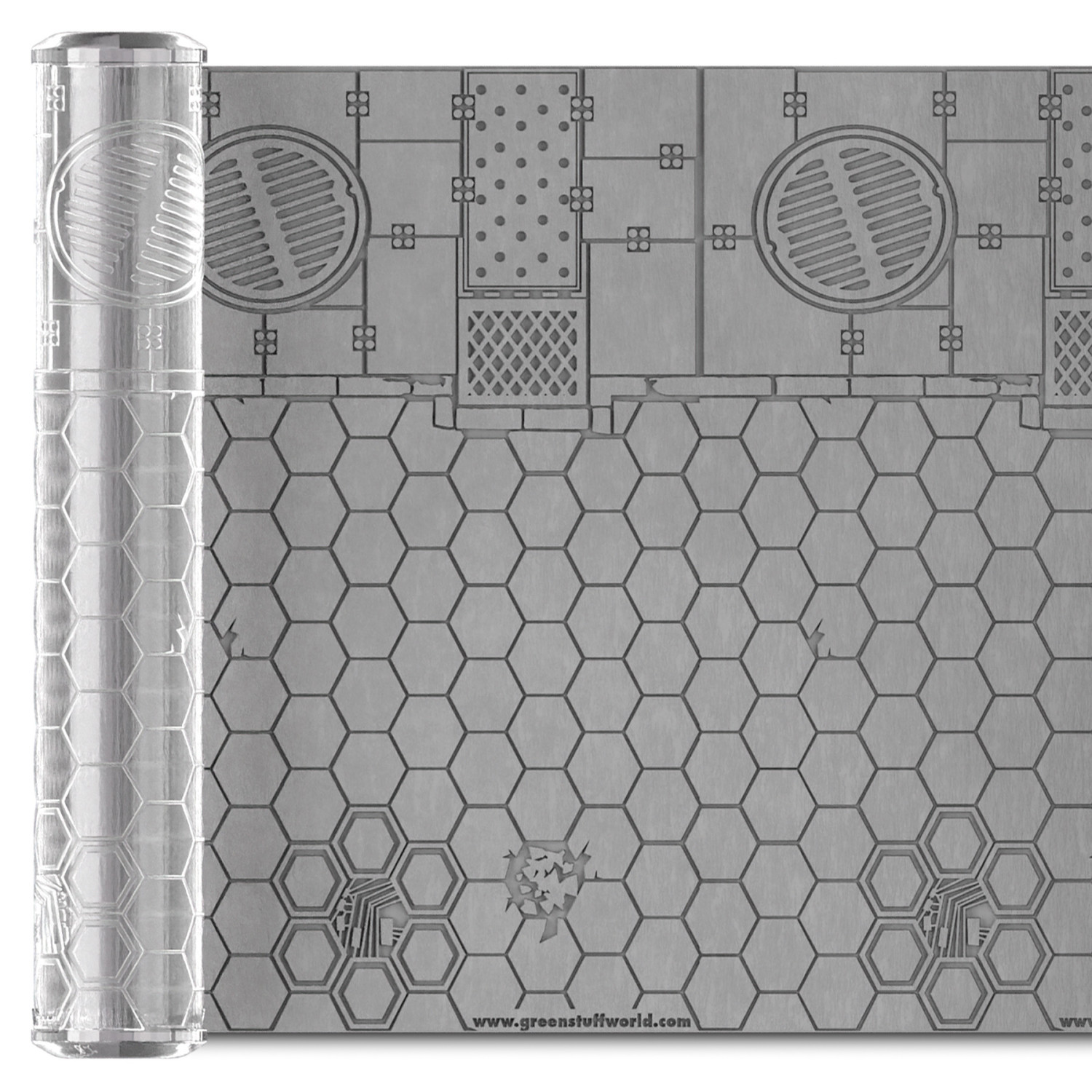 （預購）Green Stuff World 紋理滾滾棒：Rolling Pin Hexagons