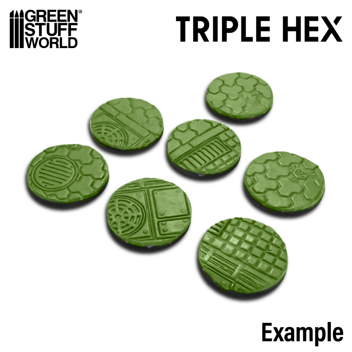 （預購）Green Stuff World 紋理滾滾棒：Rolling Pin TripleHex