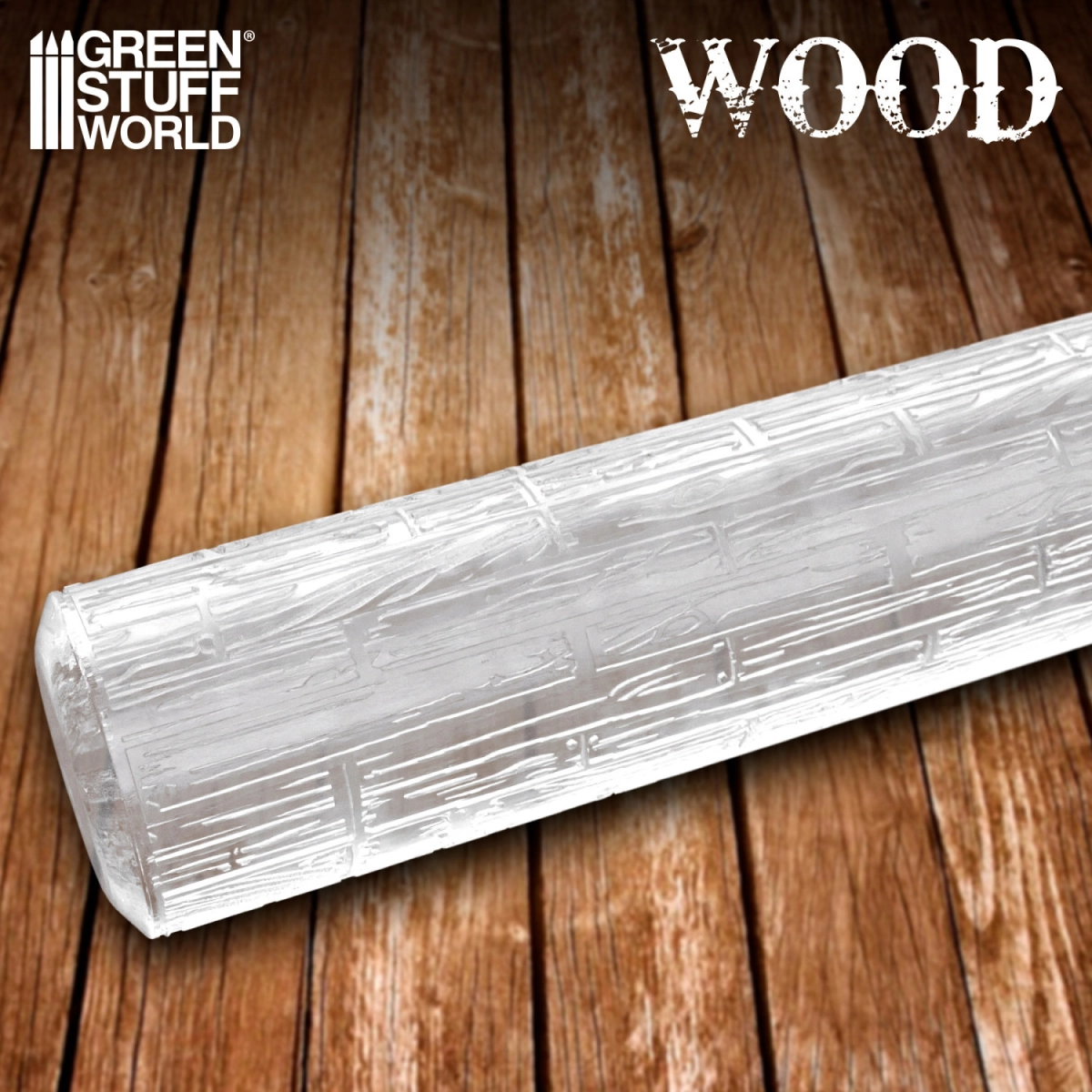 （預購）Green Stuff World 紋理滾滾棒：Rolling Pin Wood Planks