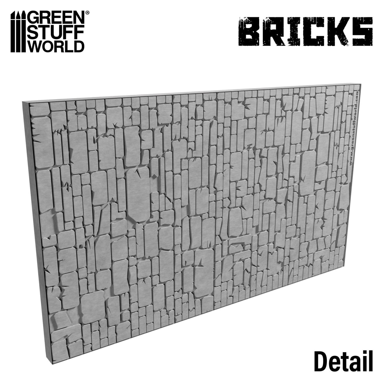 （預購）Green Stuff World 紋理滾滾棒：Rolling Pin Bricks