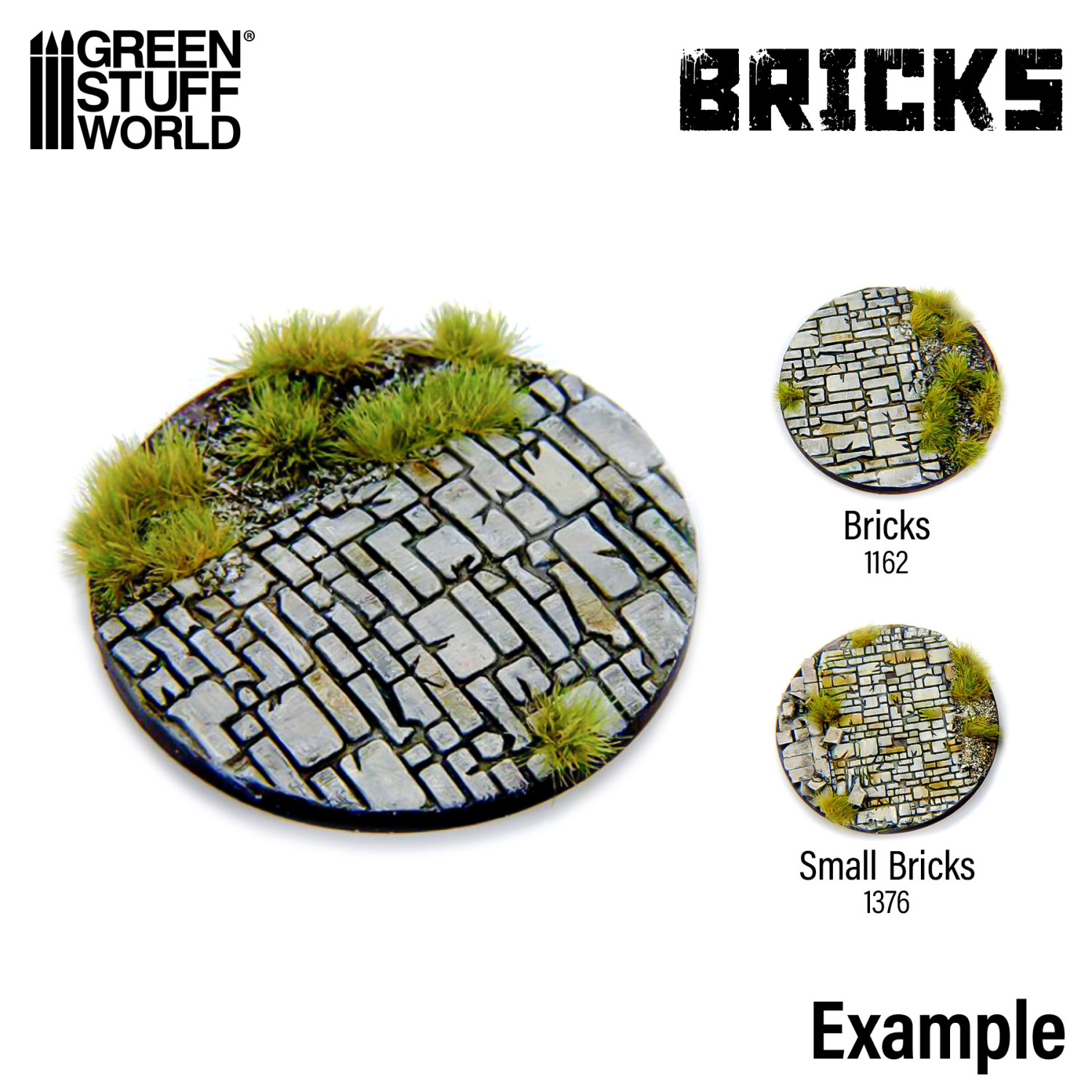 （預購）Green Stuff World 紋理滾滾棒：Rolling Pin Bricks