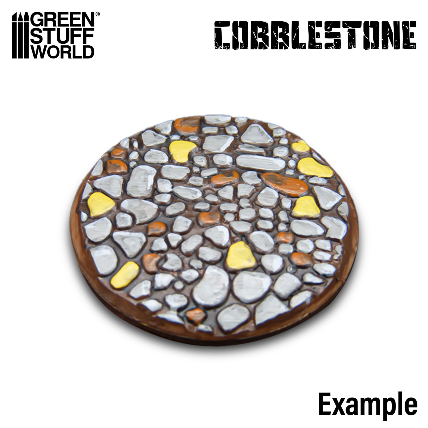 （預購）Green Stuff World 紋理滾滾棒：Rolling Pin Cobblestone