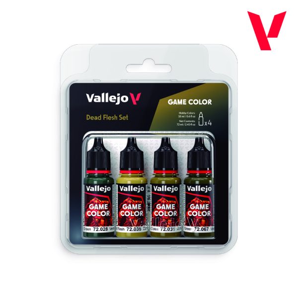 （預購）Acrylicos Vallejo 顏料套裝：死屍膚色套裝 72392