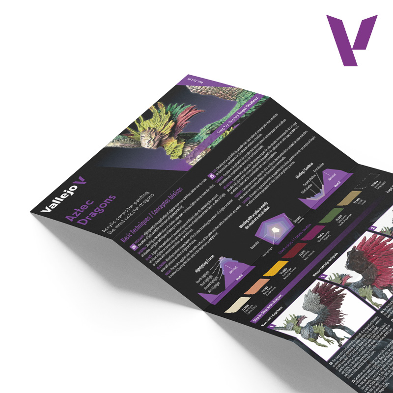 Acrylicos Vallejo 顏料套裝：阿茲特克龍顏色套裝 72195