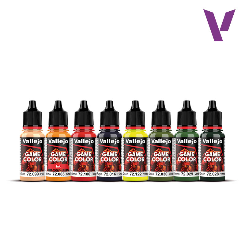 Acrylicos Vallejo 顏料套裝：獸人與地精顏色套裝 72192