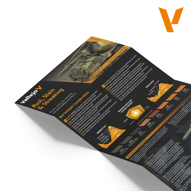 Acrylicos Vallejo 顏料套裝：褪色、鐵鏽、污痕顏色套裝 70183