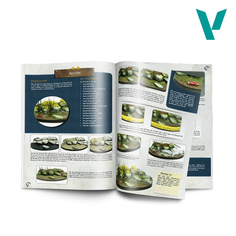 Acrylicos Vallejo 工具書籍：戰爭塗裝 - 底板 75045