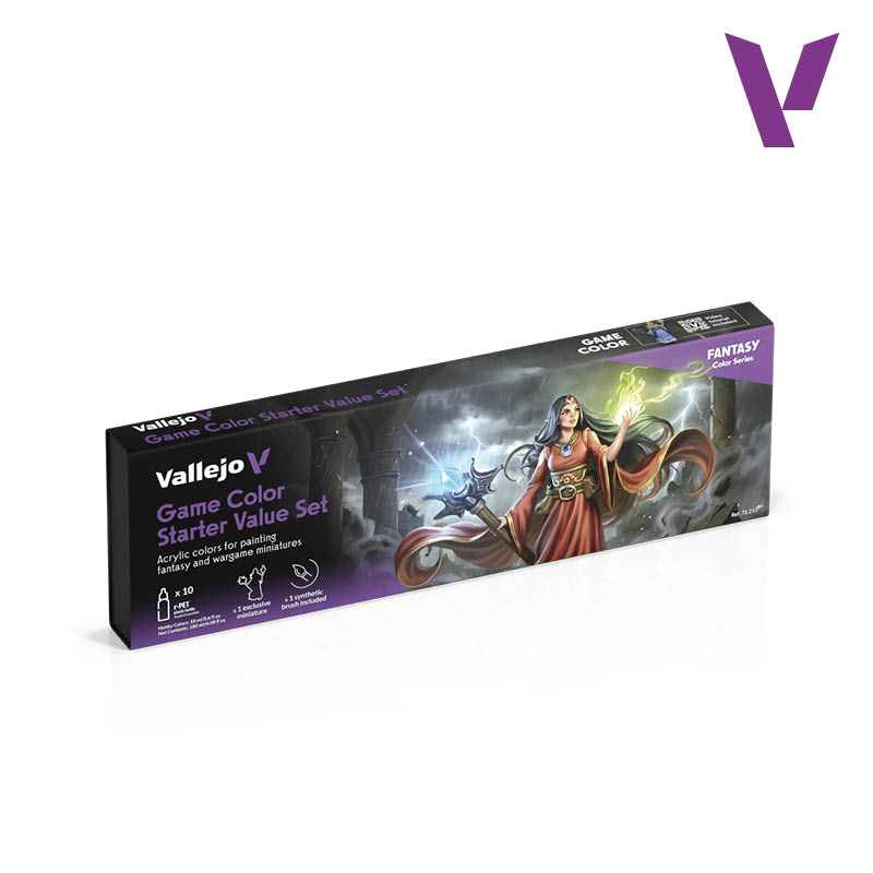 （預購）Acrylicos Vallejo 顏料套裝：遊戲色彩入門超值套裝 72215