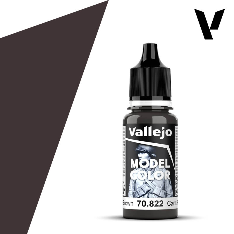 Acrylicos Vallejo 模型色彩：德國偽裝黑褐色 70822