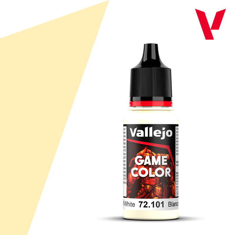 Acrylicos Vallejo 遊戲色彩：次白色 72101